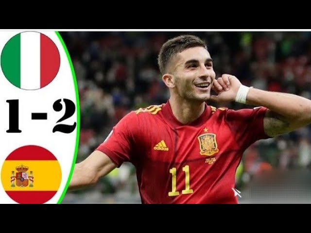 Italy Vs Spain 1-2 Highlights Download