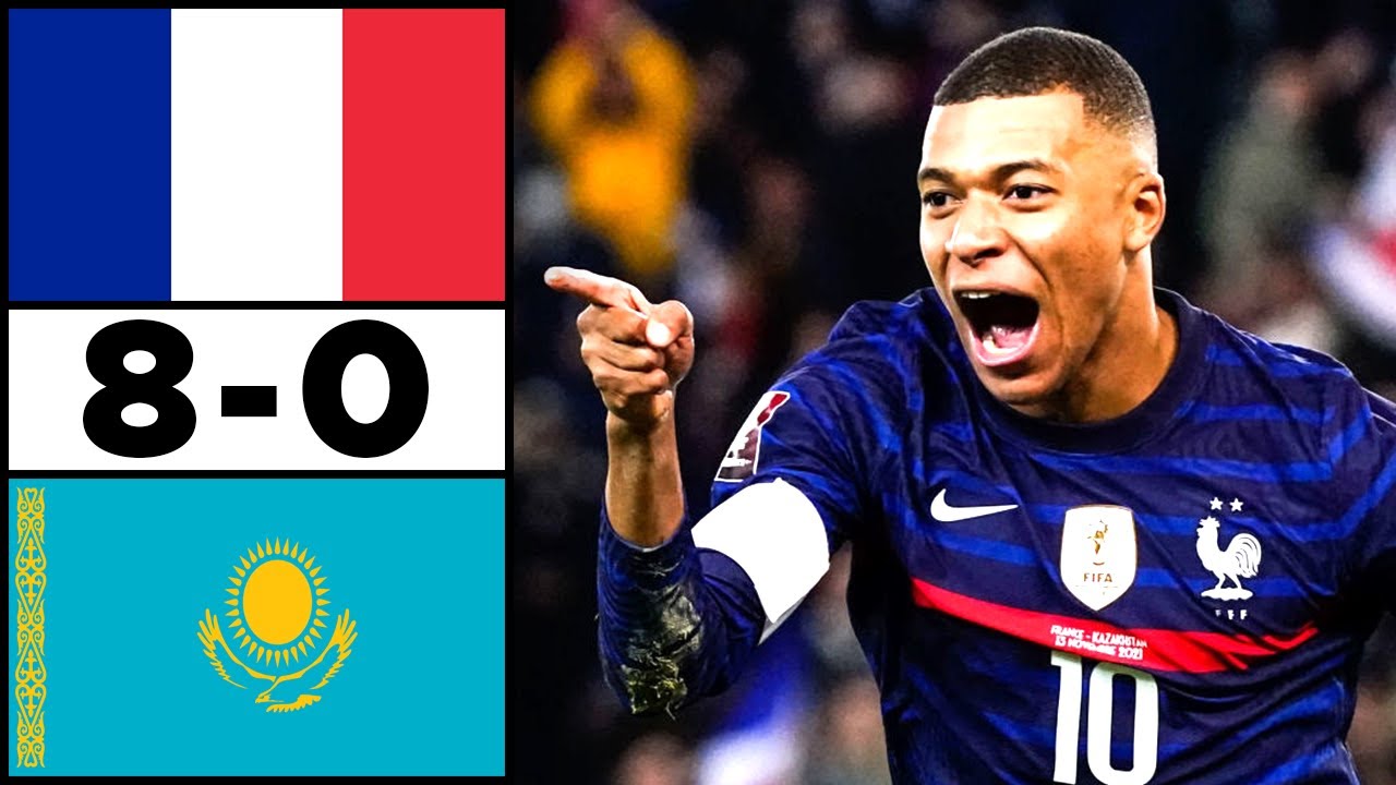 France vs Kazakhstan 8-0 Highlights Download