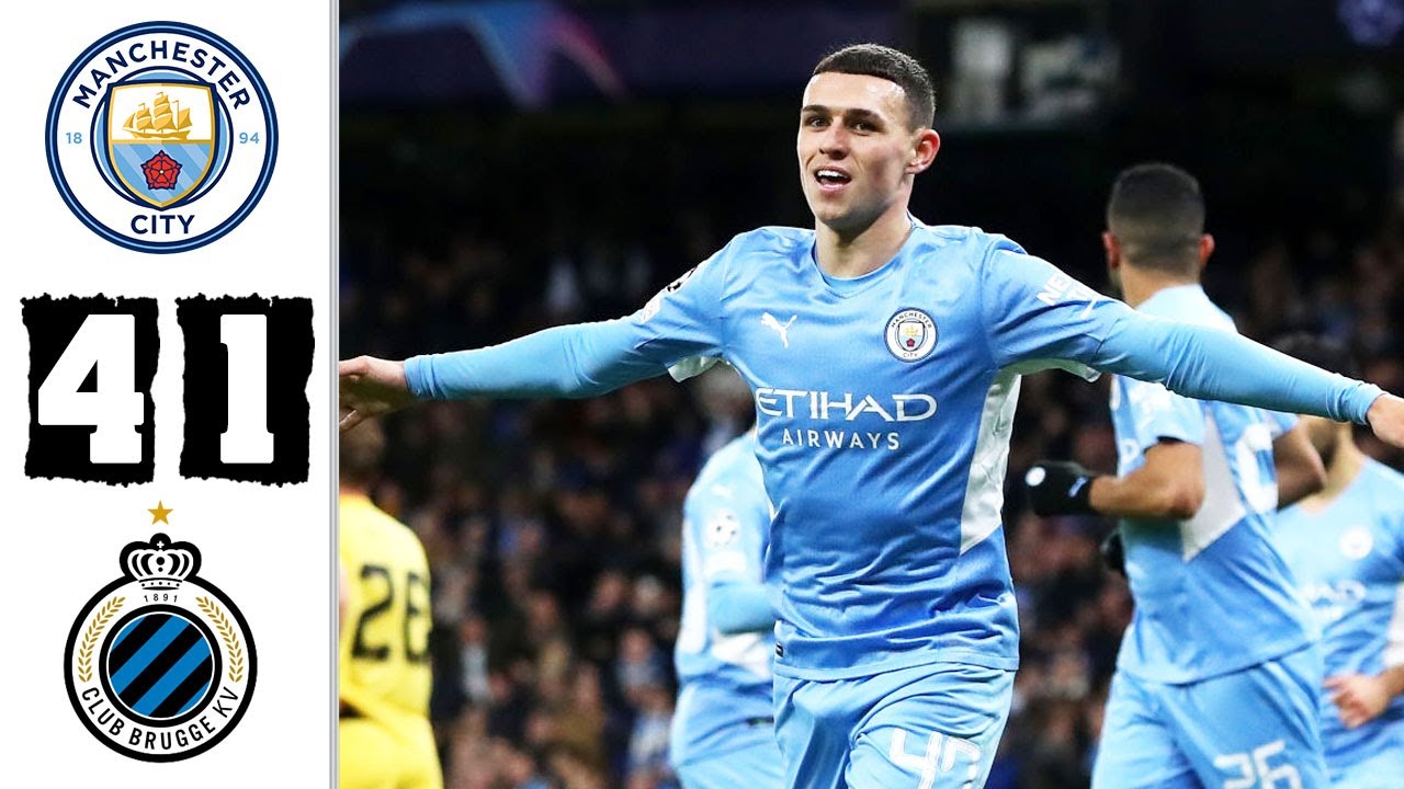 Manchester City vs Club Brugge 4-1 Highlights Download